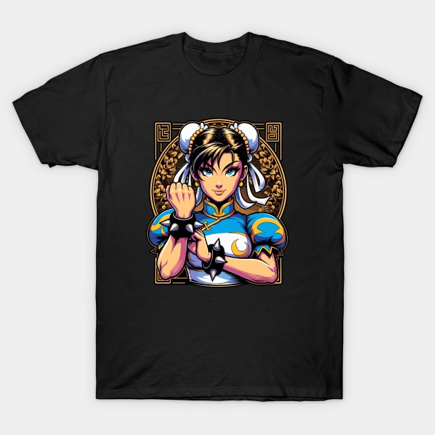 Strong Female Fighter T-Shirt by Ikibrai